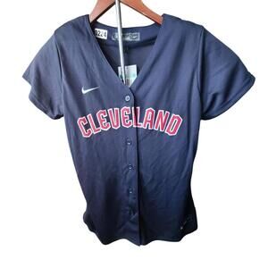 Cleveland MLB Nike Women's Jersey - Dark Navy - Size XL